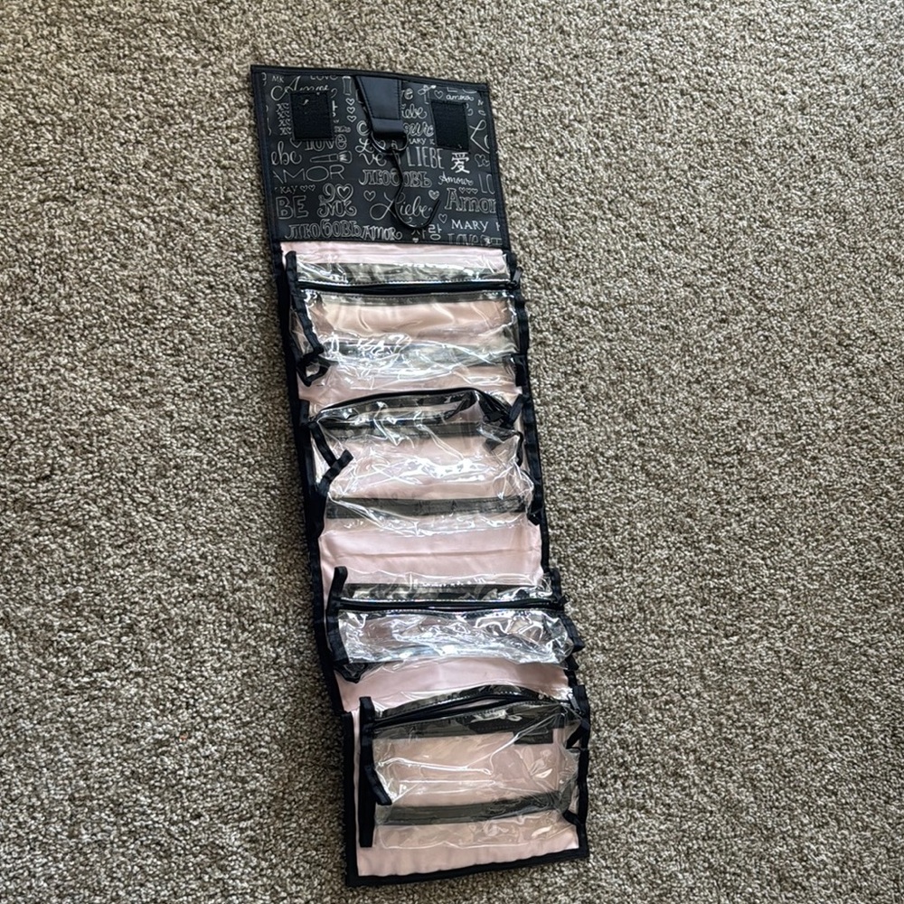 Hanging Pink and Black Organizer